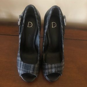 Plaid heels